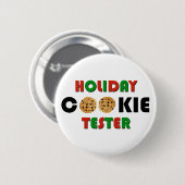 Holiday Cookie Tester Button (Vorne & Hinten)