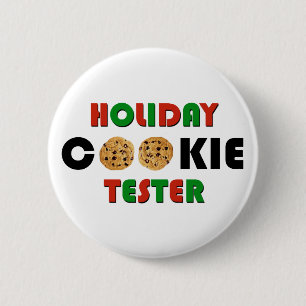 Holiday Cookie Tester Button