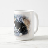 Holiday Corgi Welpe Kaffeetasse (VorderseiteRechts)