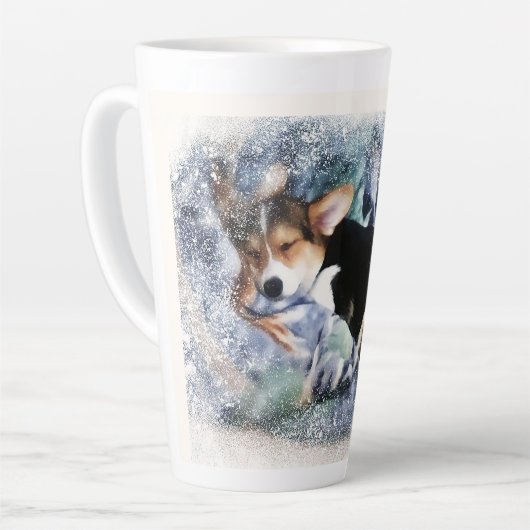 Holiday Corgi Welpe Milchtasse (Linke Ecke)