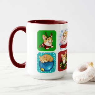 Holiday Corgis Tasse