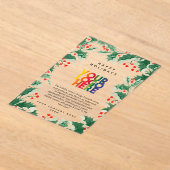 Holiday Corporate Business Logo Christmas Card Acryleinladungen (Ablage )