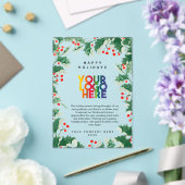 Holiday Corporate Business Logo Christmas Card Acryleinladungen (In Situ (Hochzeit))