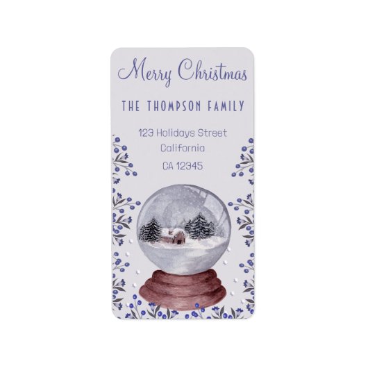 Holiday Cotattcore Style Romantische Blumenaufkleb Adressaufkleber (Vorne)