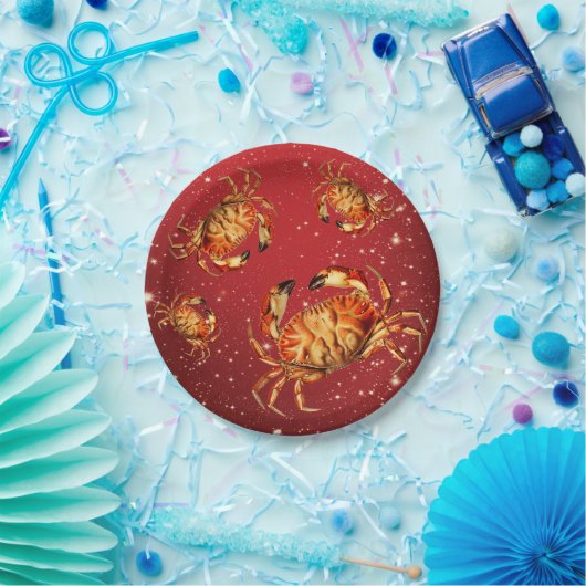 Holiday Crabs Pappteller (Party)