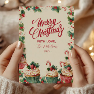Holiday Cupcake Frohe Weihnachten