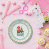 Holiday Cupcake Weihnachtsschild Pappteller (Party)