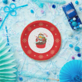Holiday Cupcake Weihnachtsschild Pappteller (Party)
