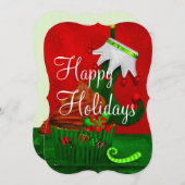 Holiday Cupcake Whimsey PERSONALISIERT Cupcake PAR Einladung (Vorne/Hinten)
