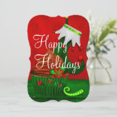Holiday Cupcake Whimsey PERSONALISIERT Cupcake PAR Einladung (Stehend Vorderseite)