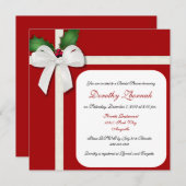 Holiday Custom Bridal Dusche Einladung (Vorne/Hinten)