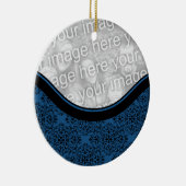 Holiday Damask Circle Ornament (Rechts)