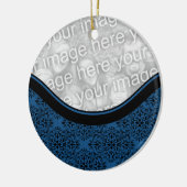 Holiday Damask Circle Ornament (Links)