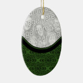 Holiday Damask Oval Ornament (Rechts)