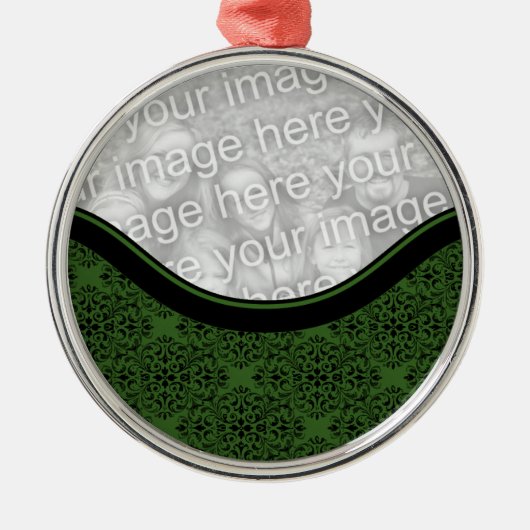 Holiday Damask Premium Ornament (Vorne)