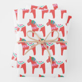 Holiday Data Horse, Set von 3 Jahren Geschenkpapier Set (Beispiel)