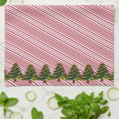 Holiday Deck The Halls Crew Christmas Candy Cane Geschirrtuch (Gefaltet)