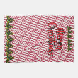 Holiday Deck The Halls Crew Christmas Candy Cane Geschirrtuch