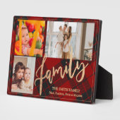 Holiday Décor Rustic Red Kariert Family Foto Fotoplatte (Seite)