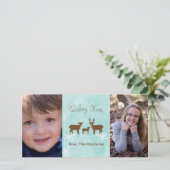 Holiday Deer Feiertagskarte (Stehend Vorderseite)