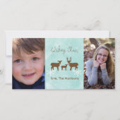 Holiday Deer Feiertagskarte (Vorderseite)