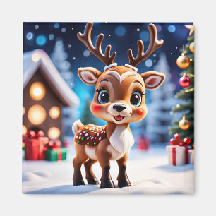 Holiday Deer Magnet