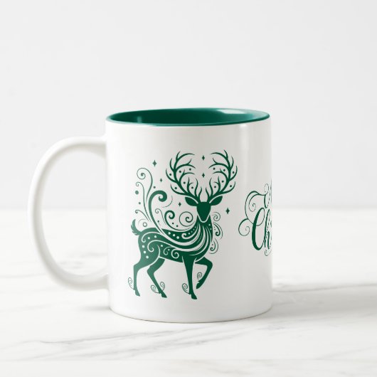 Holiday Deer Zweifarbige Tasse (Links)