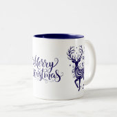 Holiday Deer Zweifarbige Tasse (VorderseiteRechts)