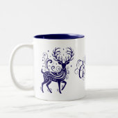Holiday Deer Zweifarbige Tasse (Links)