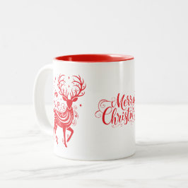 Holiday Deer Zweifarbige Tasse