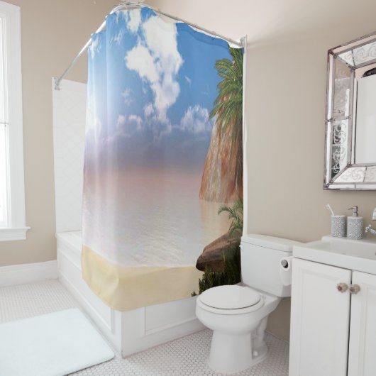 Holiday destination duschvorhang (Beispiel)