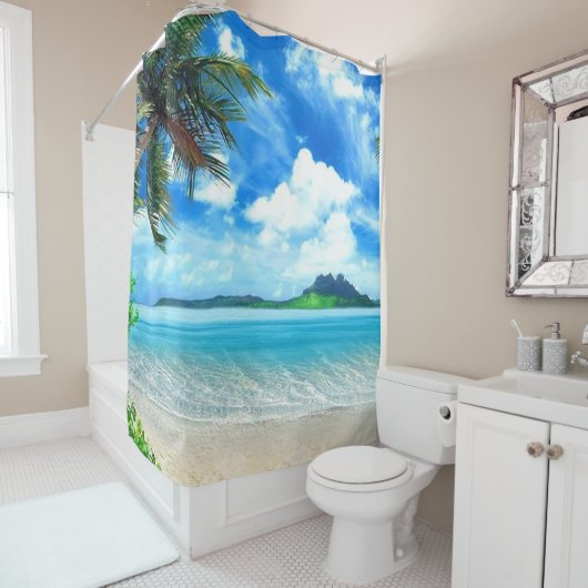 Holiday destination duschvorhang (Beispiel)