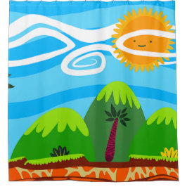 Holiday destination duschvorhang