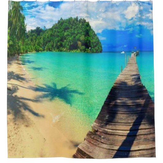 Holiday destination duschvorhang (Vorderseite)