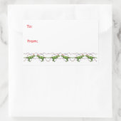 Holiday Dinosaurs Holiday Sticker (Tasche)