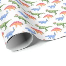 Holiday Dinosaurs Wrapping Paper Geschenkpapier