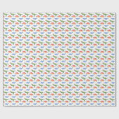 Holiday Dinosaurs Wrapping Paper Geschenkpapier (Flach)
