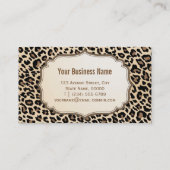 Holiday Discount Coupon Card Stilvolle Leopard Pri (Rückseite)