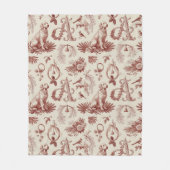 Holiday Dog Blanket Golden Retriever Letter A Fleecedecke (Vorderseite)