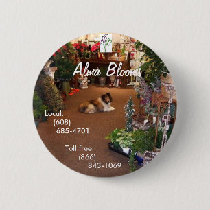 Holiday Dog Button