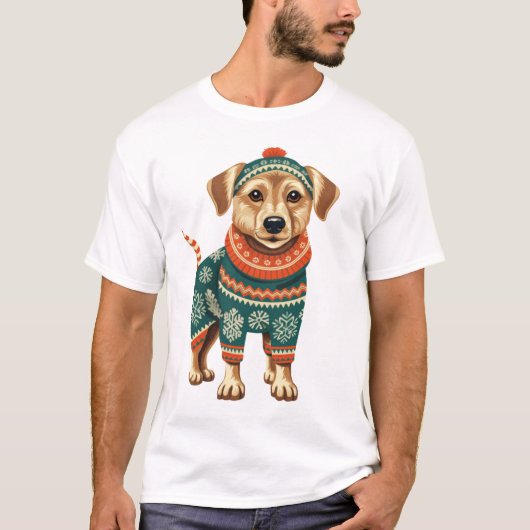 Holiday Dog Deluxe Design T-Shirt (Vorderseite)