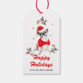 Holiday Dog Gift Tags Geschenkanhänger (Vorderseite)