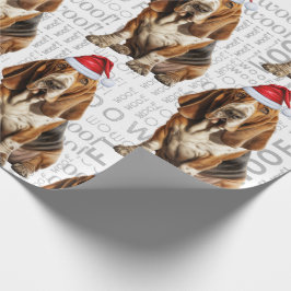 Holiday Dog Lover Basset Weihnachten Geschenkpapier