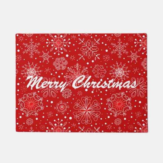Holiday Doormat-Snowflakes Fußmatte (Vorderseite)