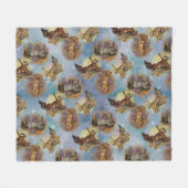 Holiday Dreamcatcher Western Gemustert Fleecedecke (Vorderseite (Horizontal))