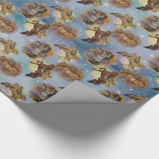 Holiday Dreamcatcher Western Gemustert Geschenkpapier (Ecke)