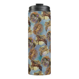 Holiday Dreamcatcher Western Pferde Muster Thermosbecher