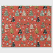 Holiday Echoes-Red Wrapping Paper Geschenkpapier (Flach)