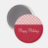 Holiday Effervescence Christmas Magnet (Vorderseite/Rückseite)