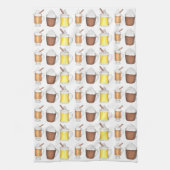 Holiday Egg Nog Kakao Buttered Rum Weihnachtsnacht Küchentuch (Vertikal)